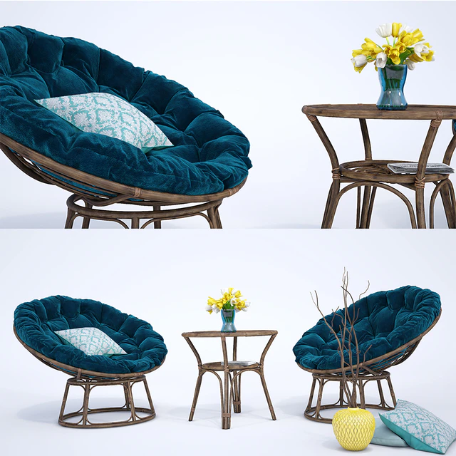 Natural rattan Chair — Скачать