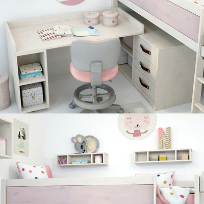 Bed and table for girls from Lifetime — Ver 2
