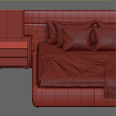 Bed GLEN / Longhi — Ver 3