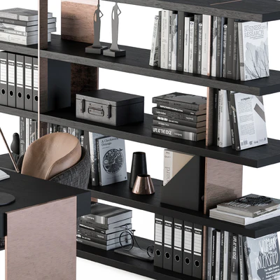Minotti carson writing table with Rack — Вид 3