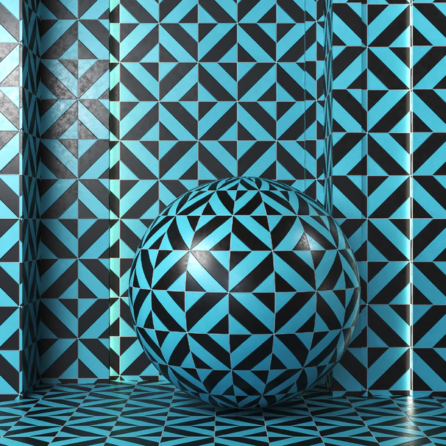 (4k)(6color)Ceramic tile set 04 — Скачать