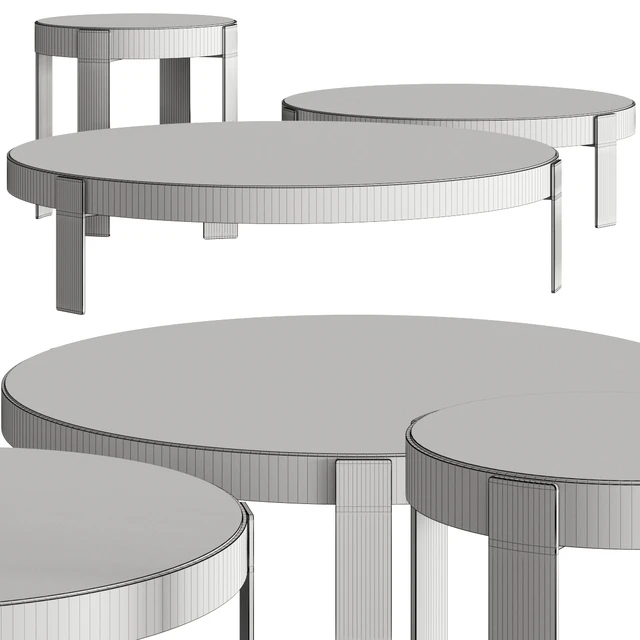 Minotti Mattia Round Coffee Tables — Скачать