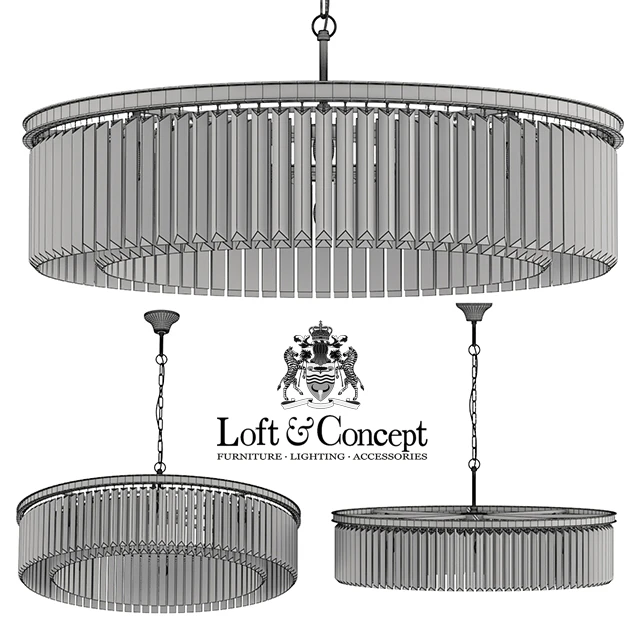 Chandelier RH Rhys Clear Glass Prism Round Chandelier 100 — Descargar
