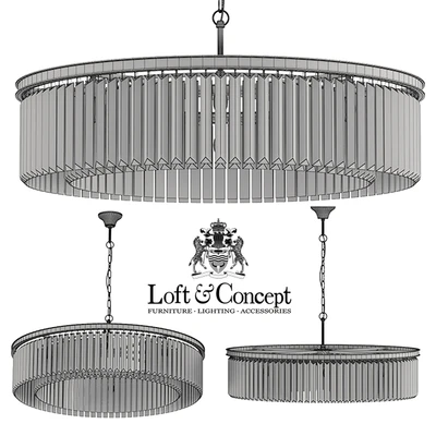 Chandelier RH Rhys Clear Glass Prism Round Chandelier 100 — Ver 3