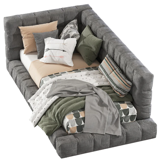 Bed Baldwin Lounge Corner Upholstered Bed 2 — Descargar