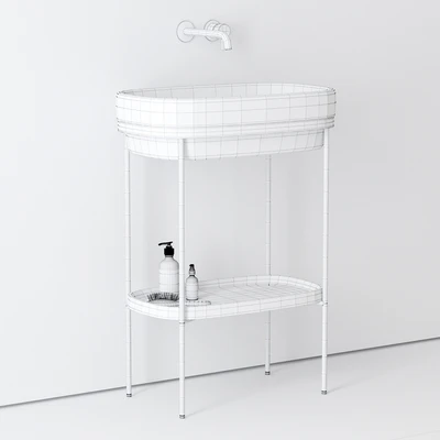 Ex.t Ribbon console washbasin — Ver 2