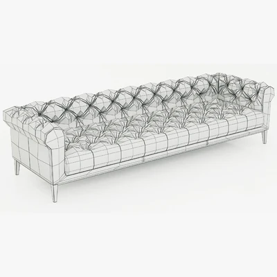 Restoration Hardware Italia Chesterfield Leather Sofa — Ver 2
