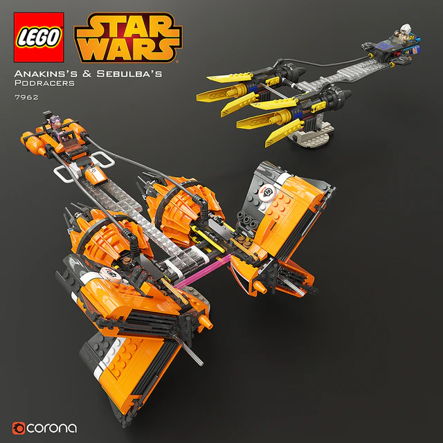 LEGO SW Anakin's & Sebulba's Podracers — Скачать