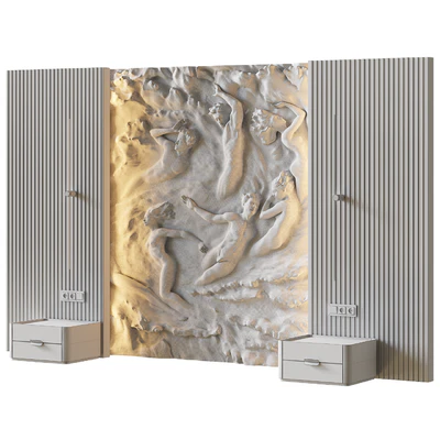 HEADBOARD 3D wall panel 002 — Вид 2