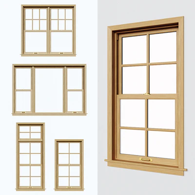 Sash windows \ Double hung \ Sliding sash — Ver 1
