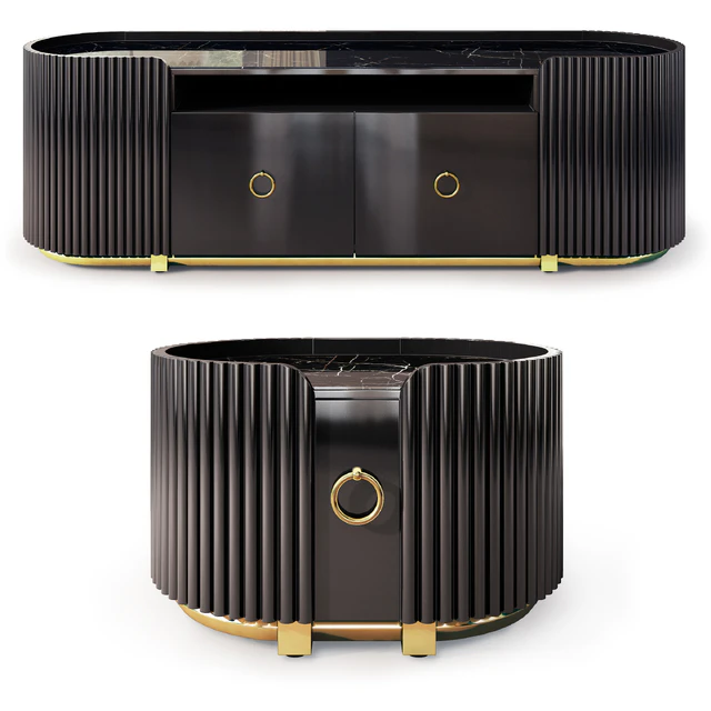 Dumas chest of drawers and bedside table. Nightstand, sideboard by Deprimo — Descargar