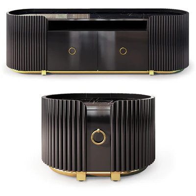 Dumas chest of drawers and bedside table. Nightstand, sideboard by Deprimo — Ver 3
