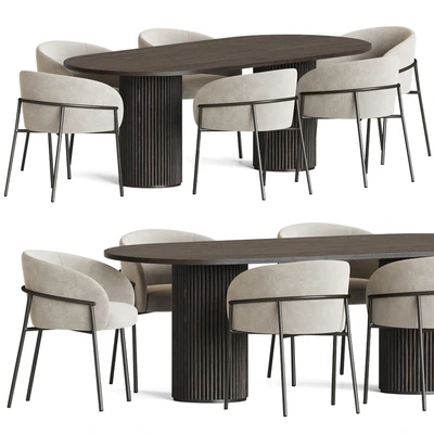Rimo Chair Campbell Table Dining Set — Вид 1