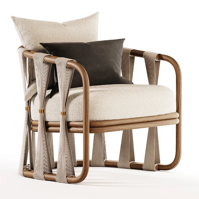 Palecek Strings Attached Lounge Chair — Descargar