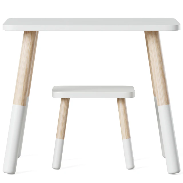 Wooden children's table and chairs by Sklum — Descargar