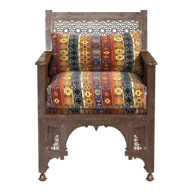 Syrian Inlaid Wooden Chair — Скачать