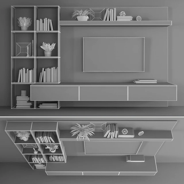 Tv stand set 084 — Descargar