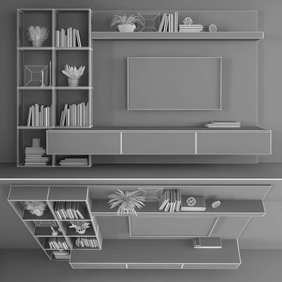Tv stand set 084 — Ver 2