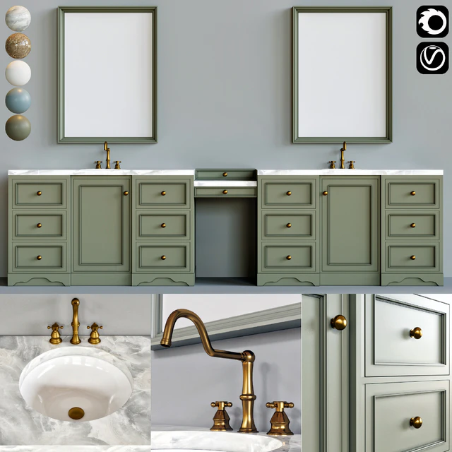 classic bathroom furniture 01 — Descargar