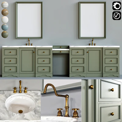 classic bathroom furniture 01 — Ver 1