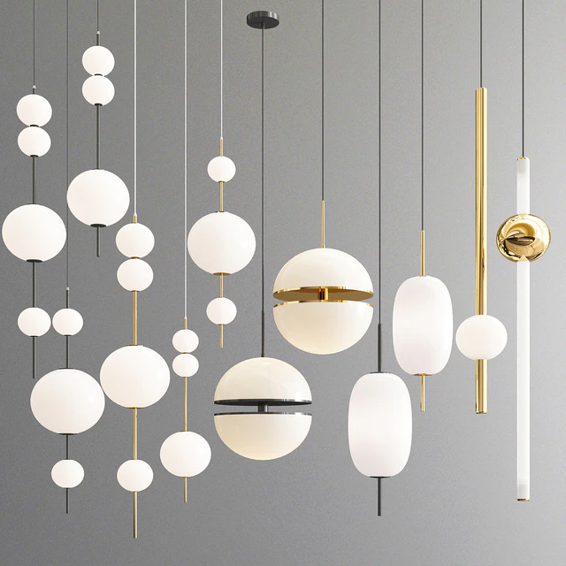 Four hanging lamps — Descargar