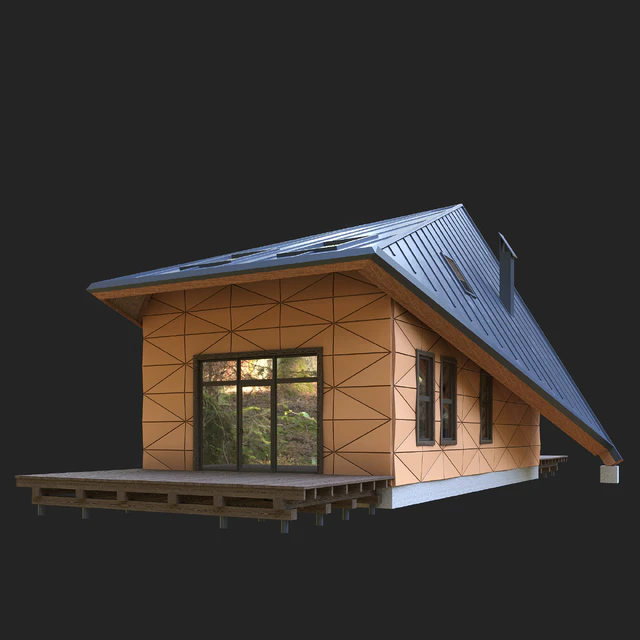 Современный дом в лесу — Скачать