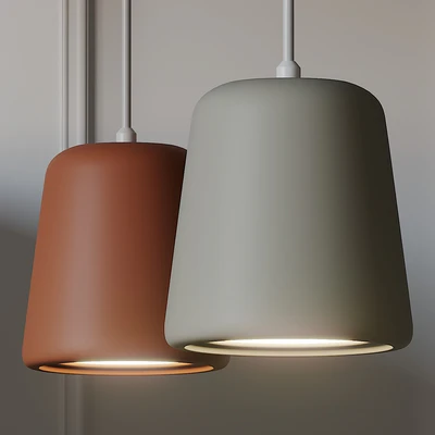 NEW WORKS Material Pendant Light 4 Different Materials — Ver 2