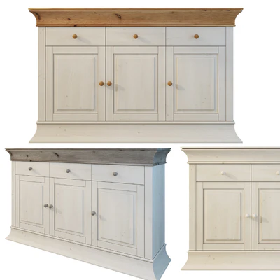 Chest / sideboard "Boston". Siver. Sideboard. — Ver 2