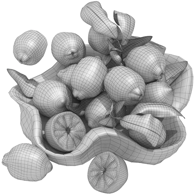 bowl of yellow lemons — Download