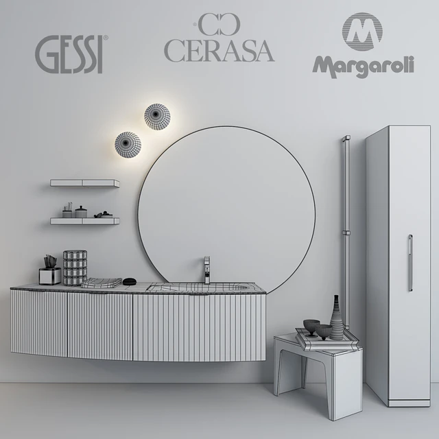 Furniture, plumbing and decoration in the bathroom - Cerasa - Maori — Descargar