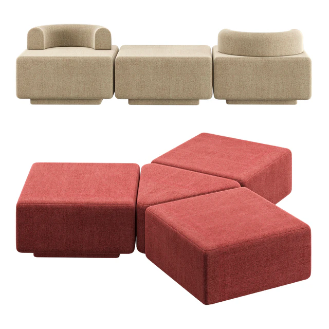 Modular Pouf Plump — Descargar