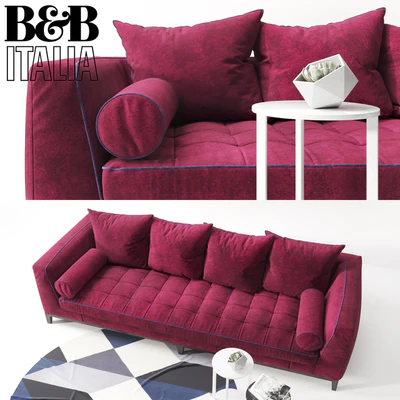 Диван B&B Italia  Lutteria с подушками — Вид 3