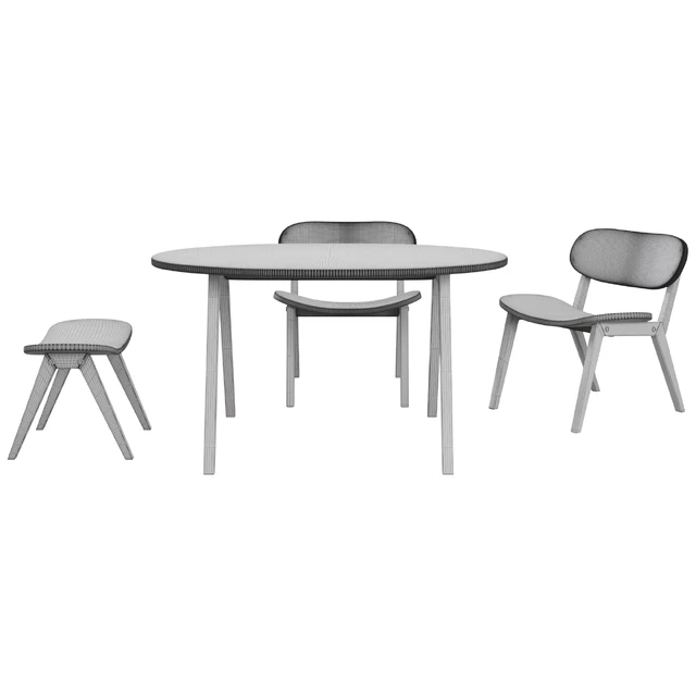 ellipse Classic стол и стул — Скачать