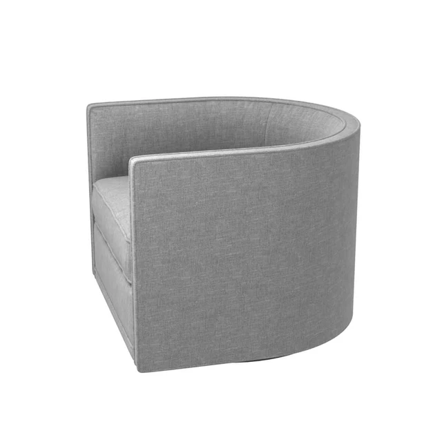 Custom made grey swivel round chair — Скачать