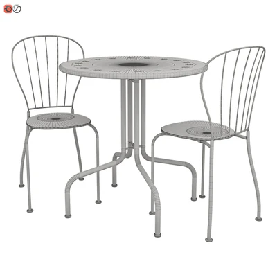 Garden furniture Ikea LEKKE table and chair — Ver 2
