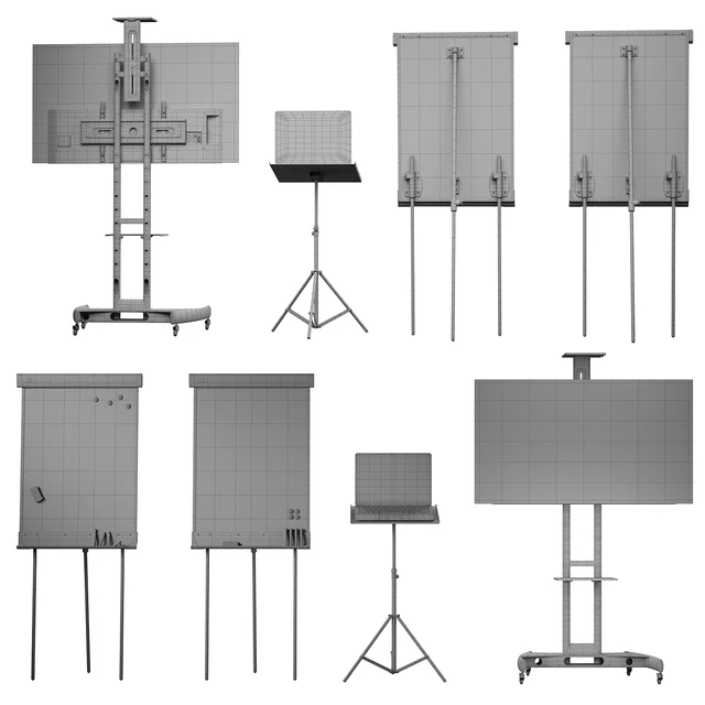Office presentation set 1// Macbook air 2022 / OLED65CXRLA LG CX 65 4K Smart OLED/Marker board magnetic partition flipchart — Descargar
