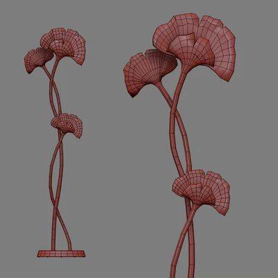 Floor lamp GINKGO BILOBA by Chrystiane Charles — Ver 3