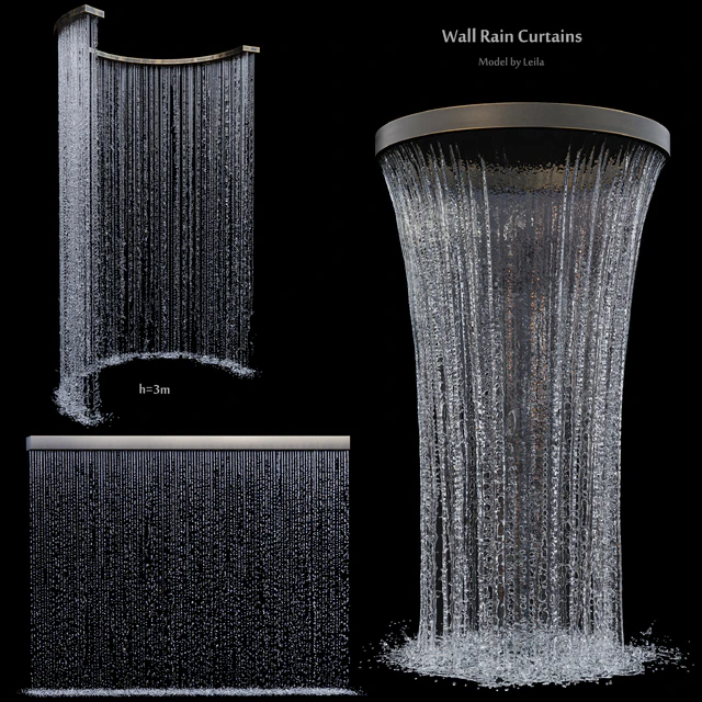 Wall rain curtain waterfall — Descargar