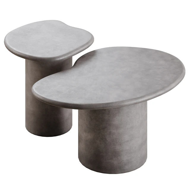 Macarella cement coffee tables in 2 colors — Descargar