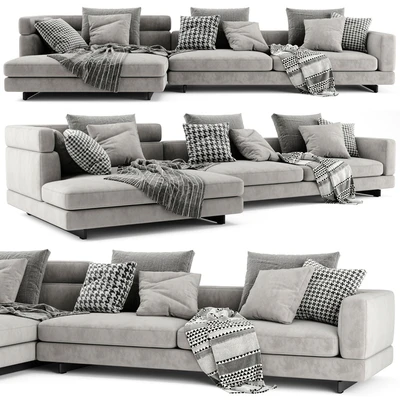 Minotti Alexander Chaise Longue Sofa — Вид 1