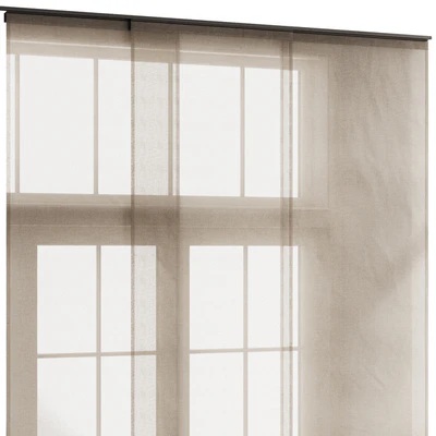 Linen Tulle Panel Blinds — Ver 3