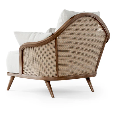Garden lounge armchair WML / Rattan armchair — Ver 3
