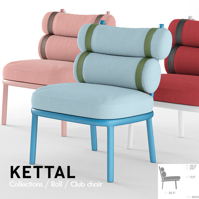 Kettal Roll Club chair — Descargar