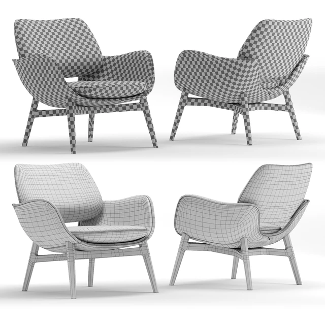 Poltrona Frau Martha armchair — Download