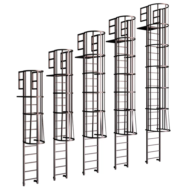 Пожарная лестница / Элементы пожарной безопасности / Roof ladder — Скачать