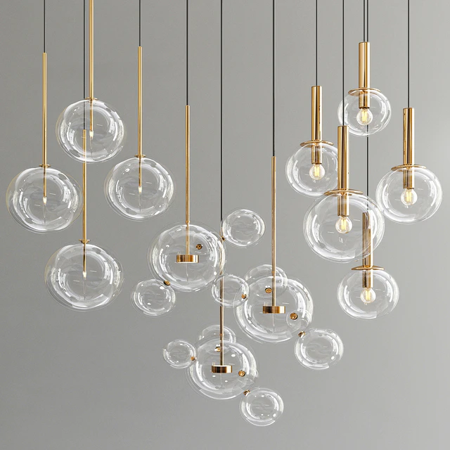 Bolle Glass Pendant Light - 3 types — Download