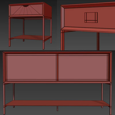 Curbstone and chest of drawers La Redoute. Mambo. Nightstand, sideboard — Ver 2