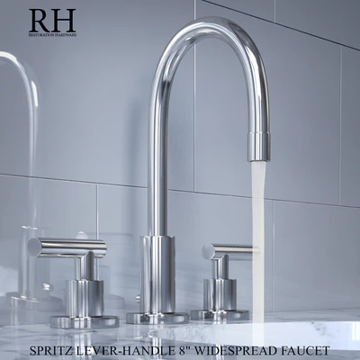 SUTTON LEVER-HANDLE 8in WIDESPREAD FAUCET — Ver 1