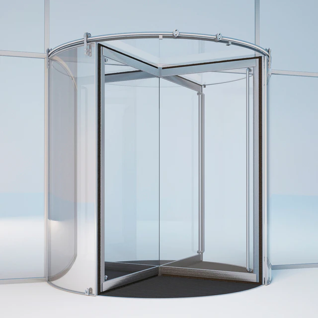 Revolving door Dorma KTV atrium — Descargar