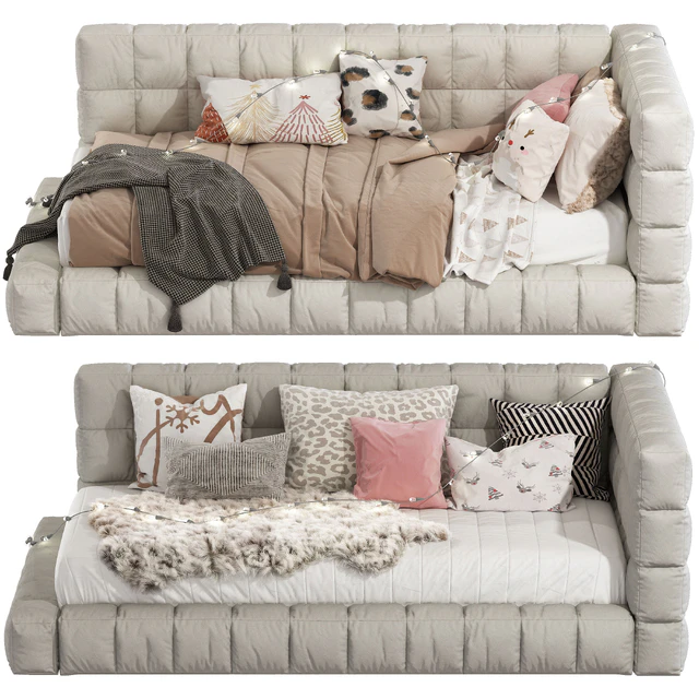 Bed Baldwin Lounge Corner Upholstered Bed 220 — Download